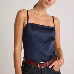 New 100% Washable Silk Square Neck Tank size medium